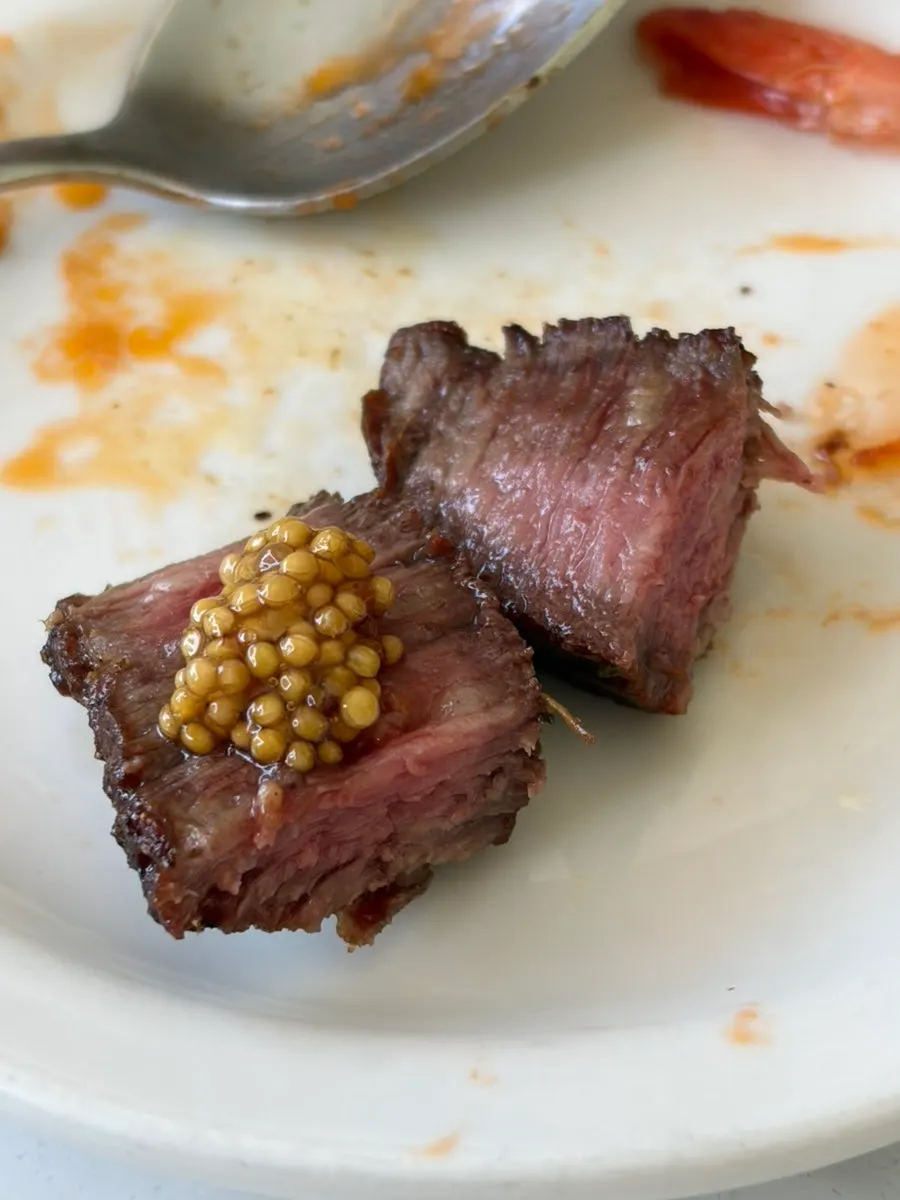 Plate with the two handmade sauces
