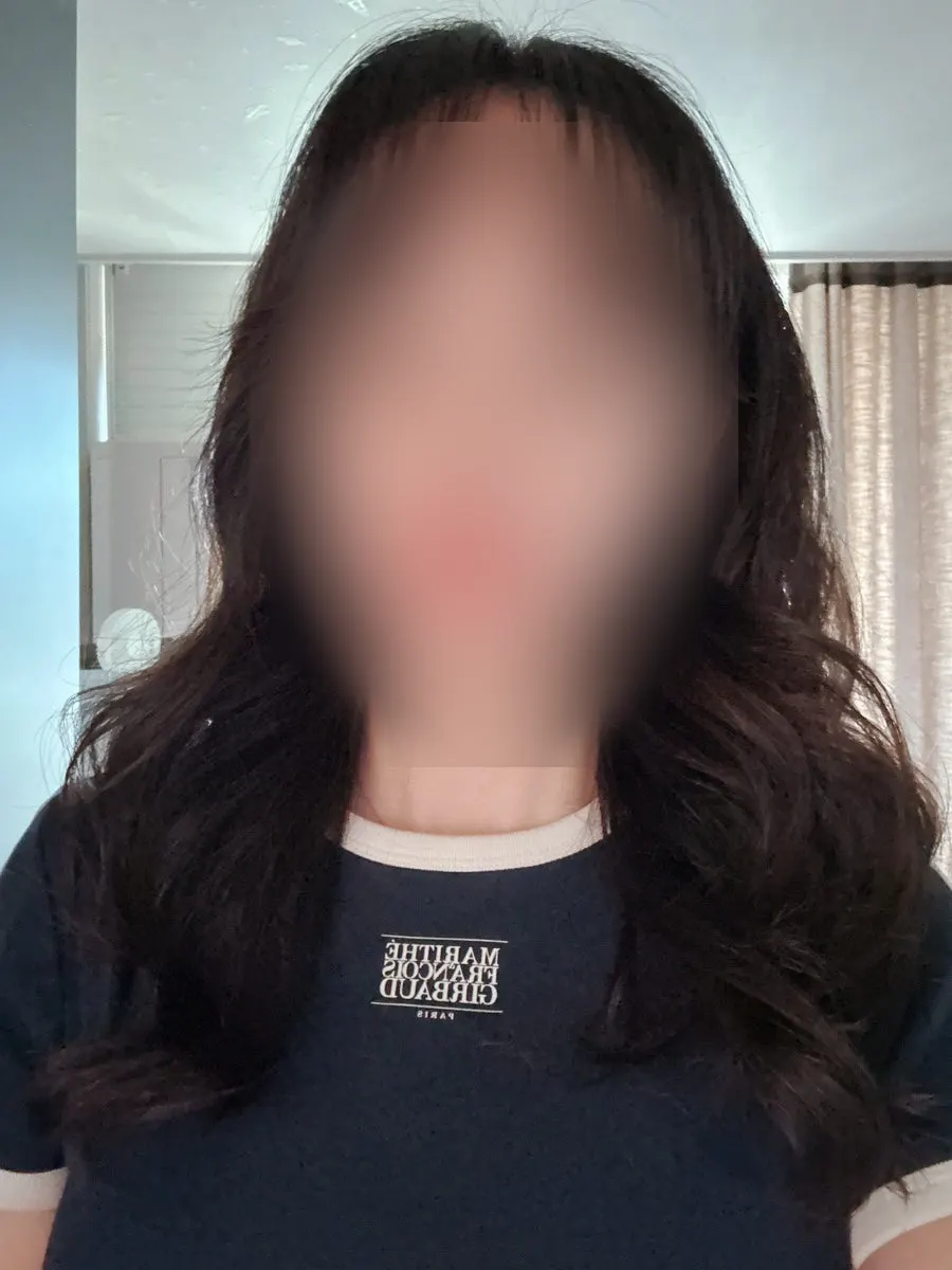 The finished Elizabeth perm curls