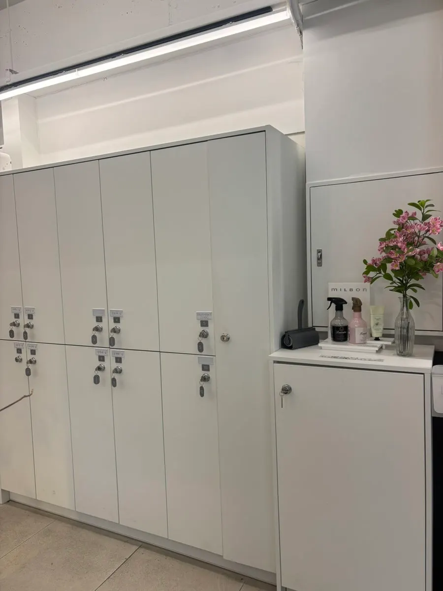 Locker for Urban Ground Hair visitors' belongings