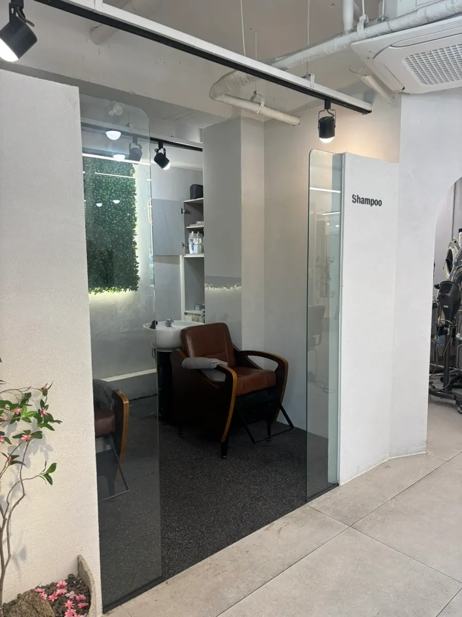 Hair condition before the Nanoheel Premium Clinic