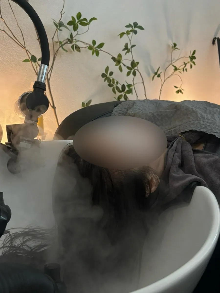 Massage chair in the spa room during steam care
