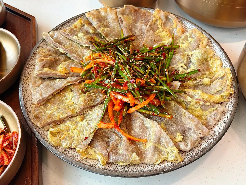 Table with Korean beef menu items at Useum Pangyo Branch