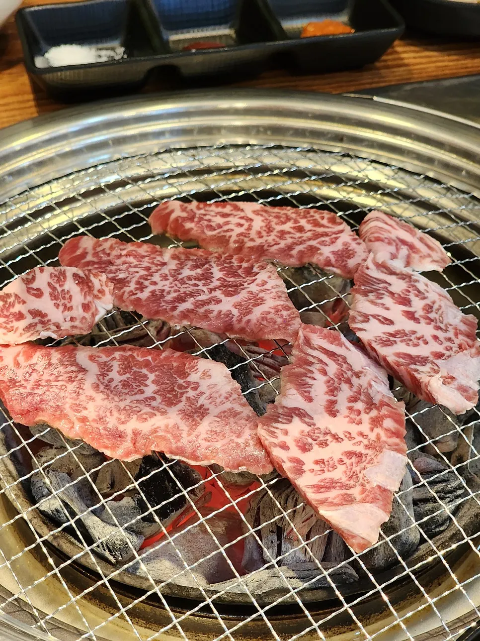 신선한 한우 육회 클로즈업