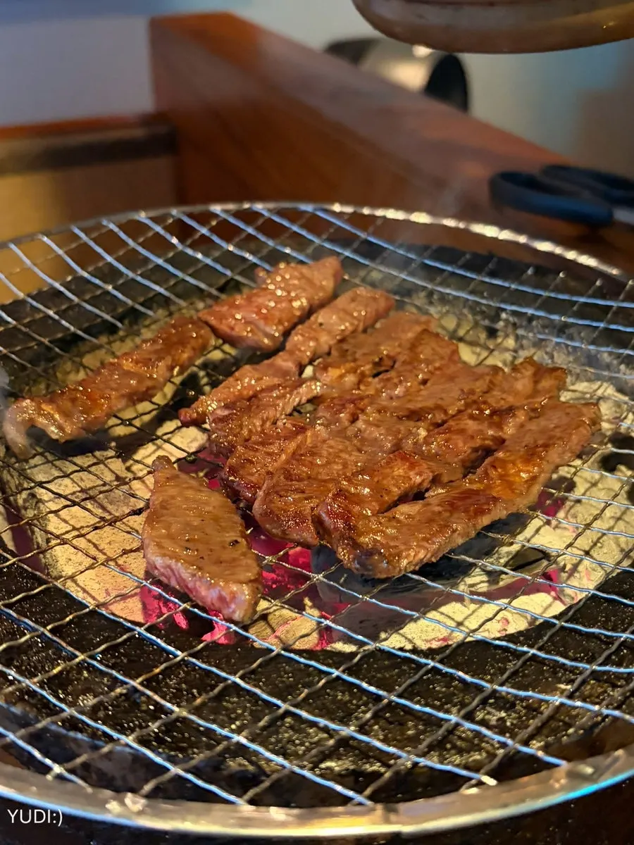 A piece of chuck flap fresh off the grill