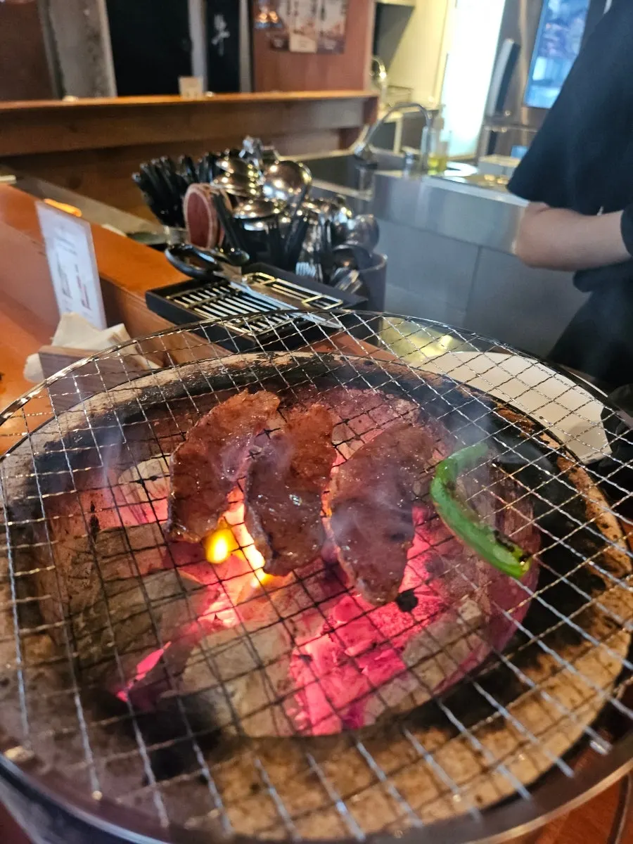 버섯 애호박과 함께 구운 부채살