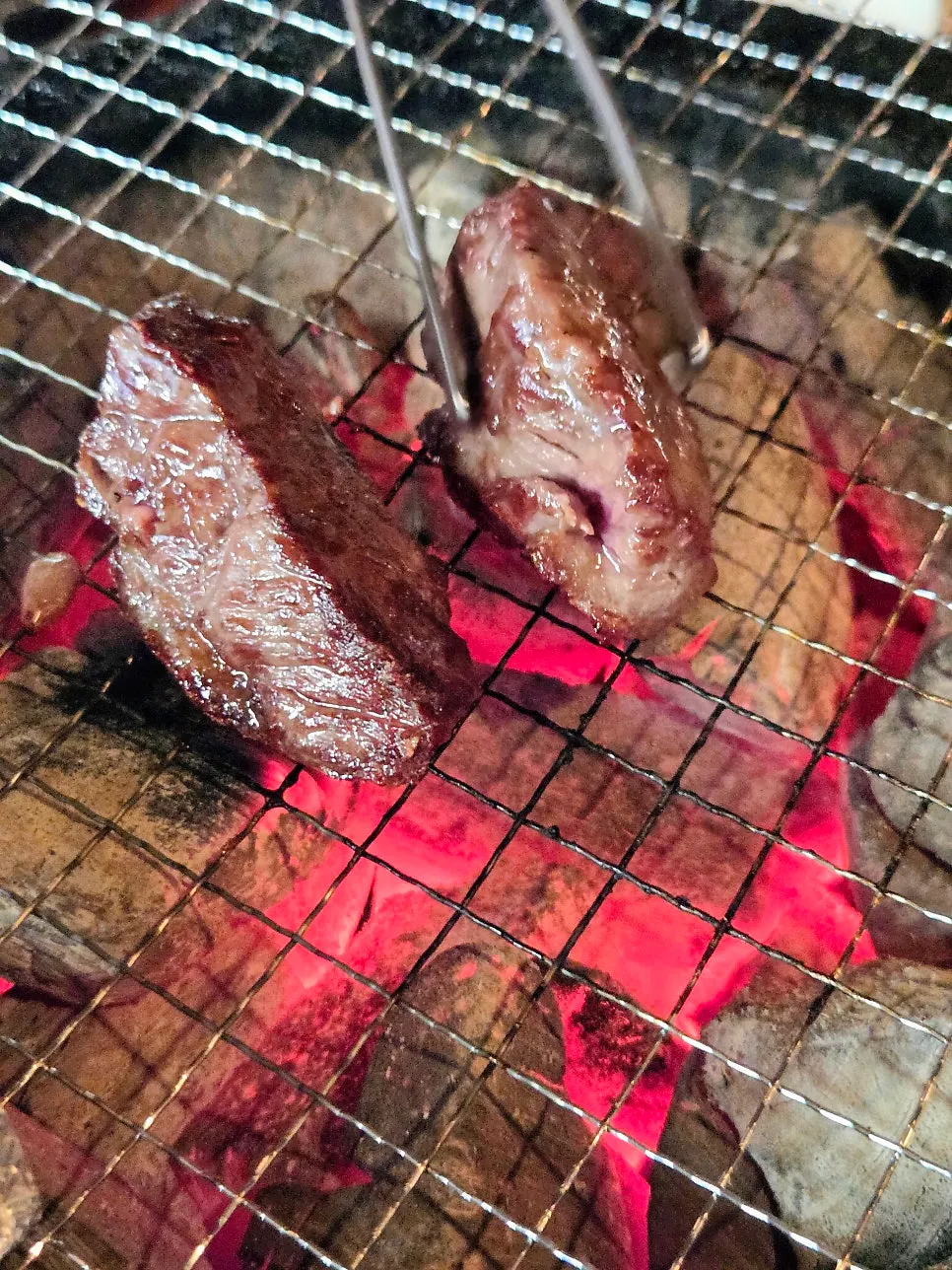 도톰하게 구운 등심 채끝