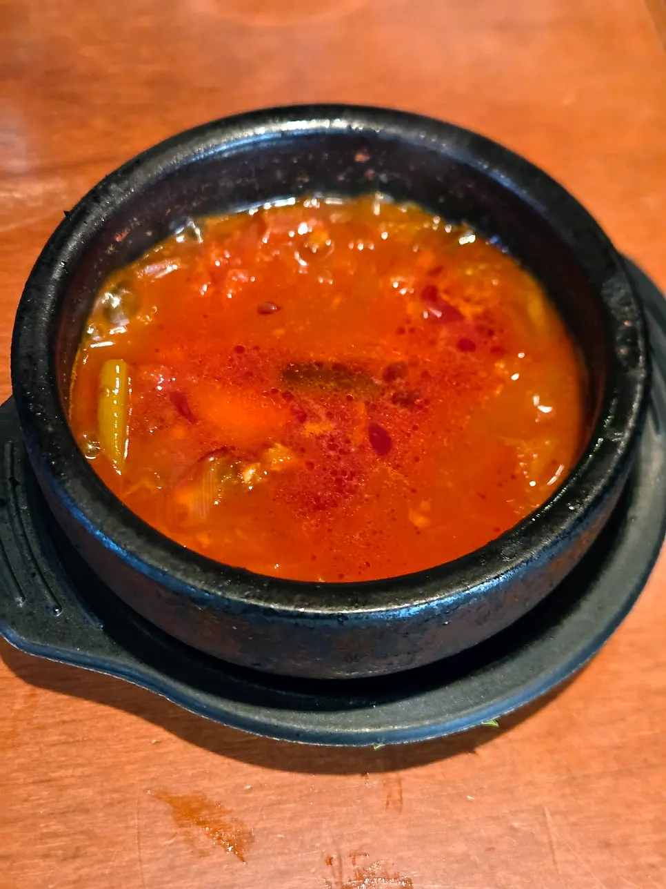 코스 마무리 묵은지조림과 밥