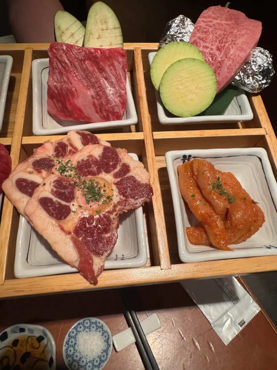 Japanese-style table setting at Usiya Seongsu Branch