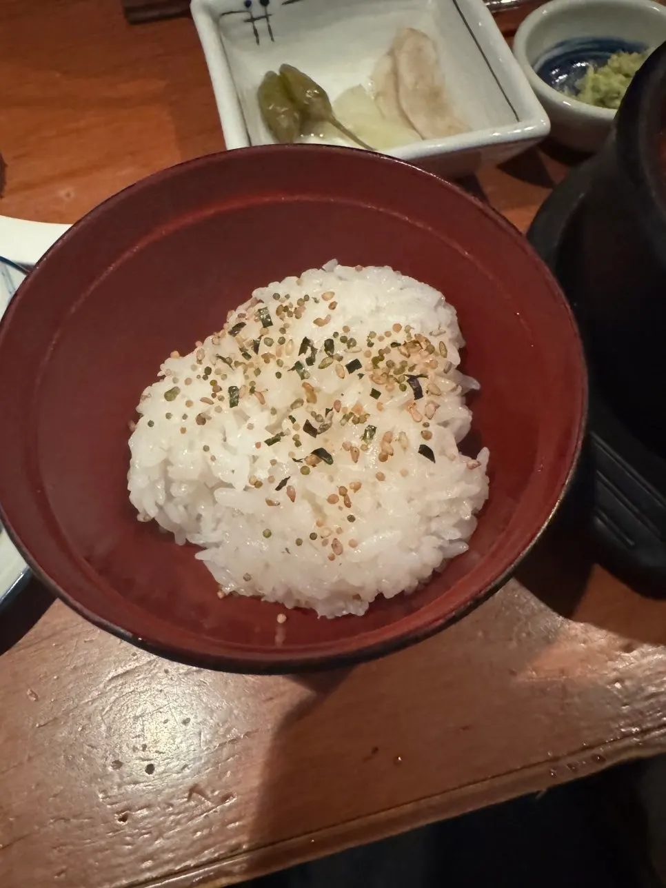 Stewed aged kimchi spooned over rice