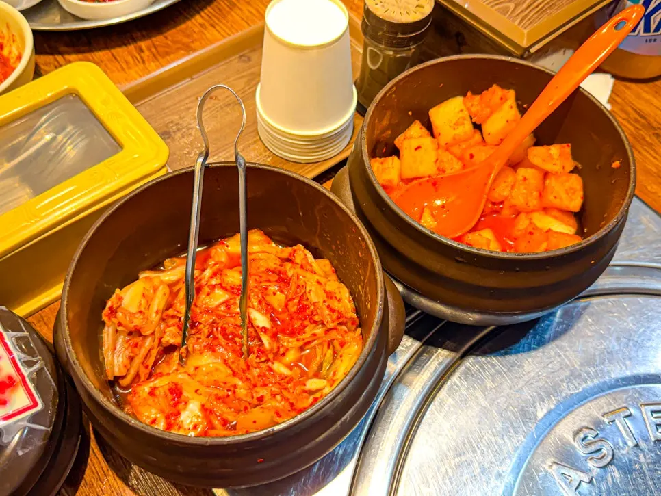 배추김치 깍두기 실비김치 반찬