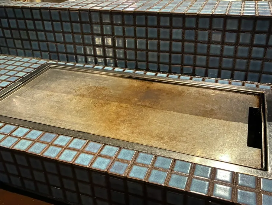 Clean griddle before the food arrives