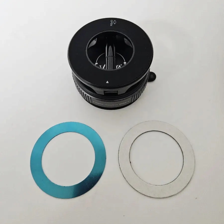 Vacuum-suction mount used on a mirror and window