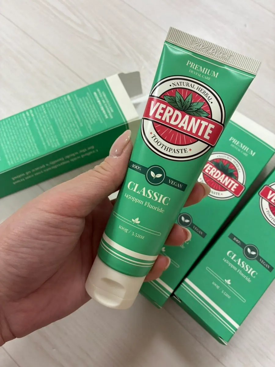 Verdante high-fluoride toothpaste used at home