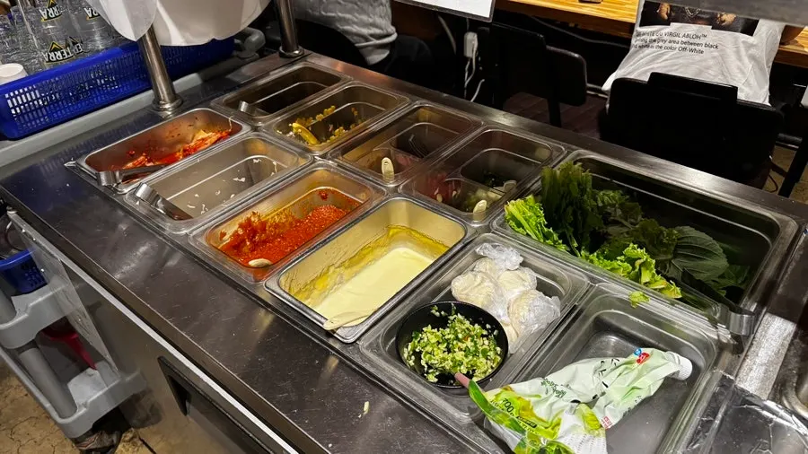 The order kiosk at the table