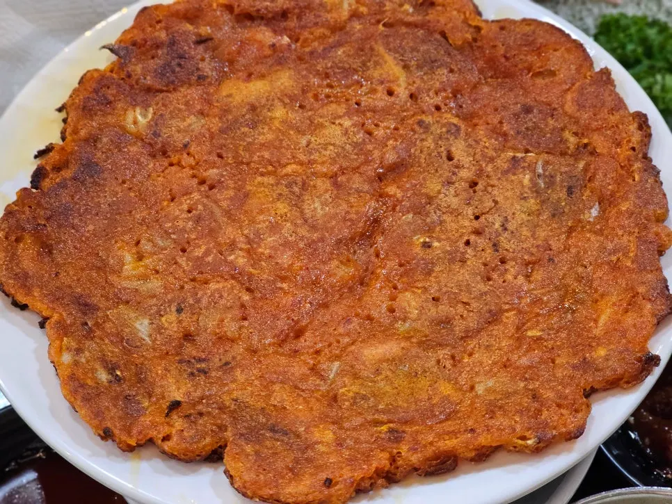 무한리필 김치전 셀프바