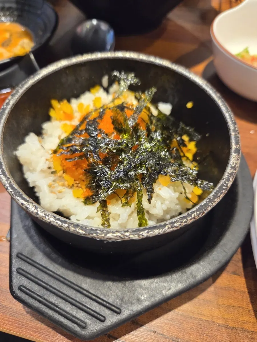 Salted pollack roe and basic side dishes