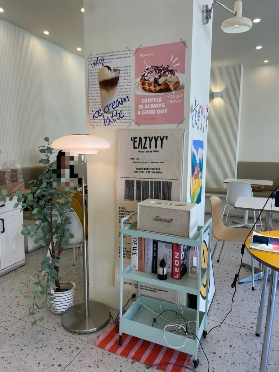 Café interior with comfortable seating