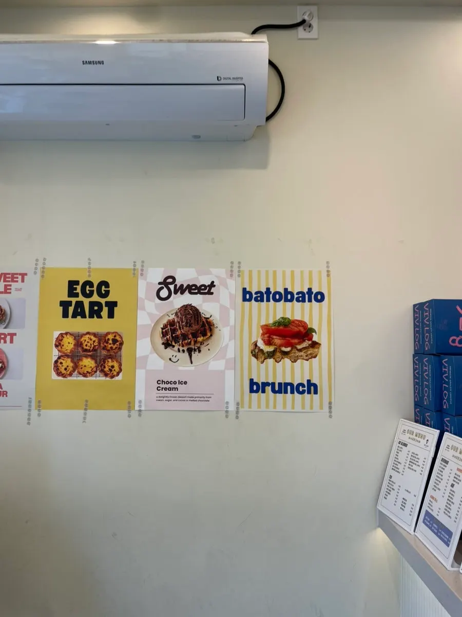 Poster for the new batobato and chocolat crunch croffles