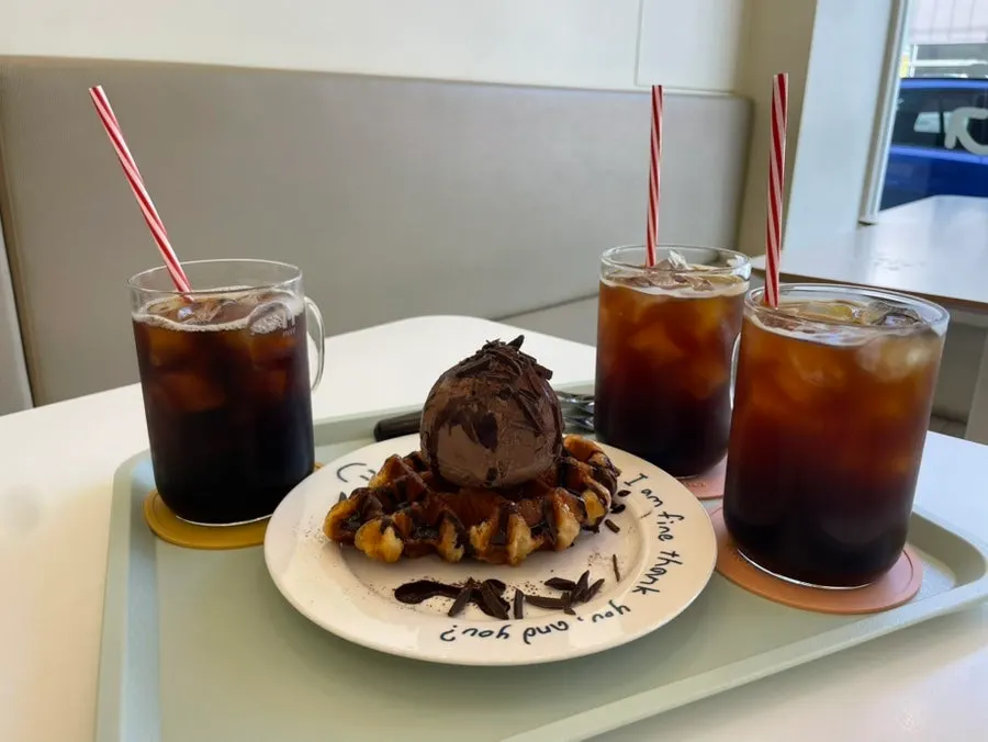 Ordered croffle and iced americano