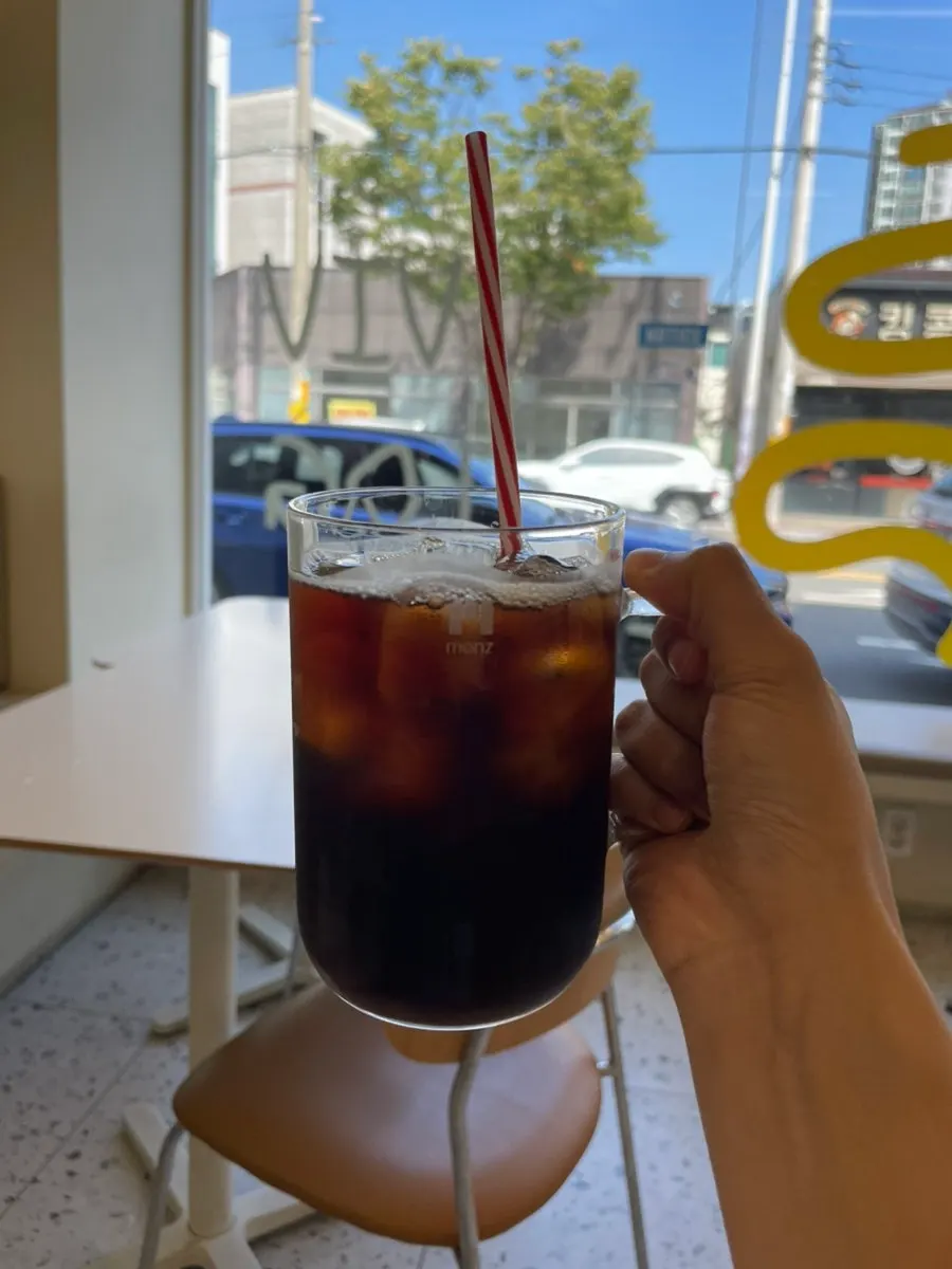 Glass of iced decaf Dutch coffee