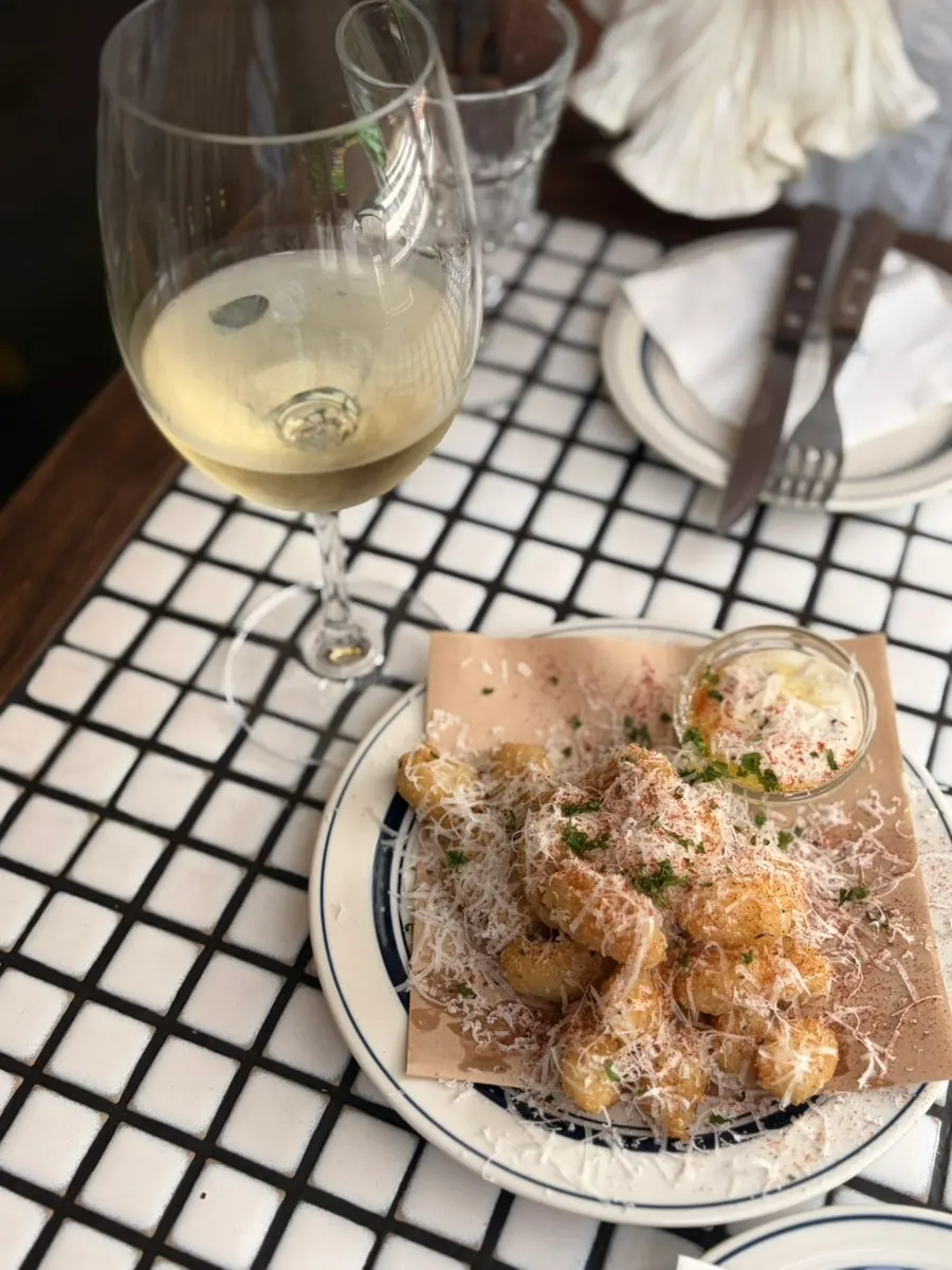 A plate of Villa de Blue's gnocchi fritters