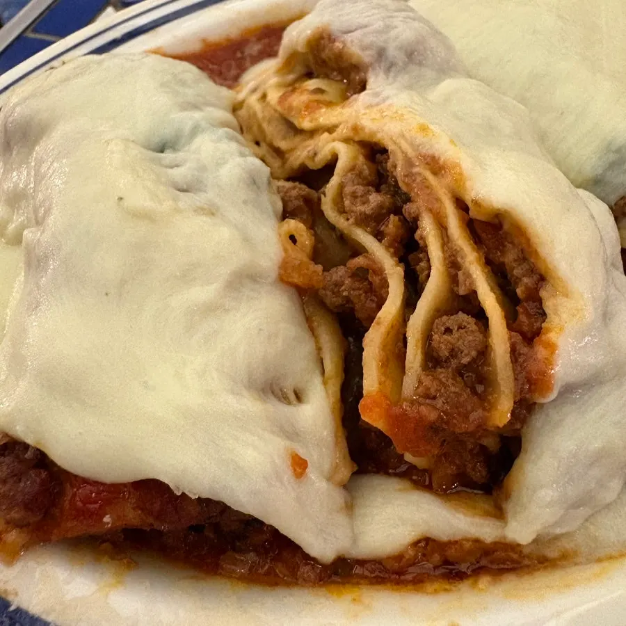 Cross-section of the three-layer lasagna