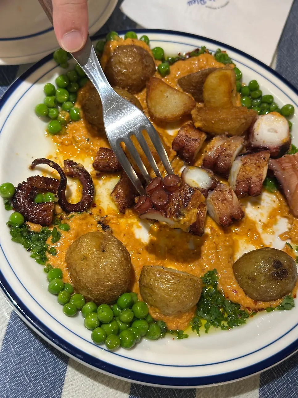 Polpo mambo plate with sauce