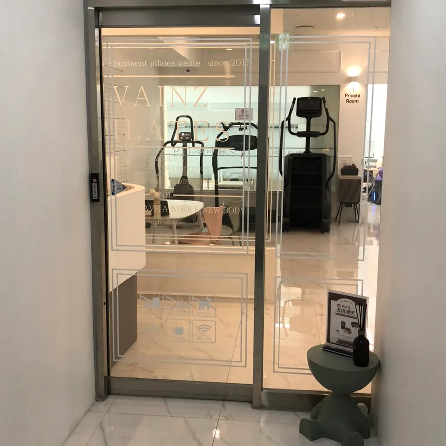Entrance to Vines Pilates on B1 of JK Tower
