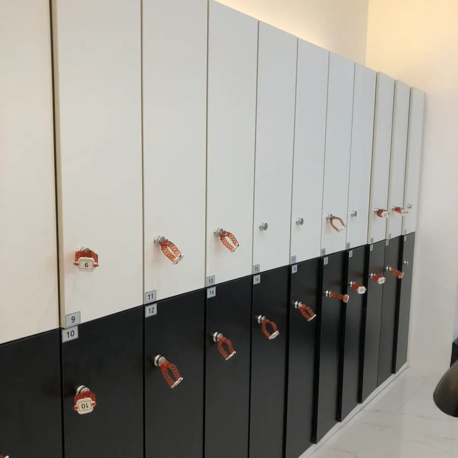 Well-maintained locker room
