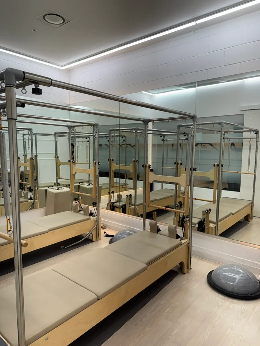 Private class room with reformer and small props