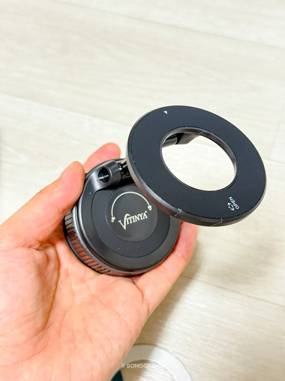 Phone mount with a soft MagSafe magnetic section