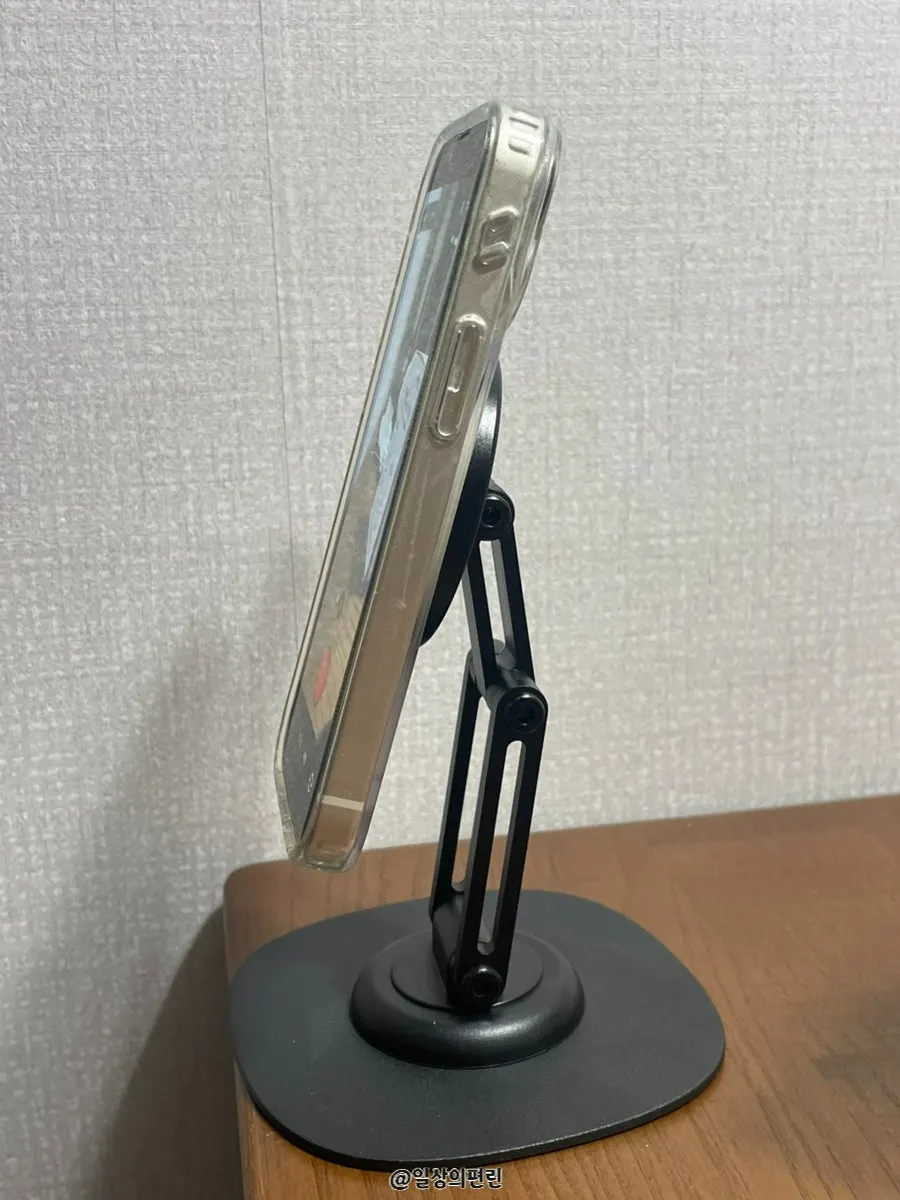 MagSafe stand with an included magnetic sticker