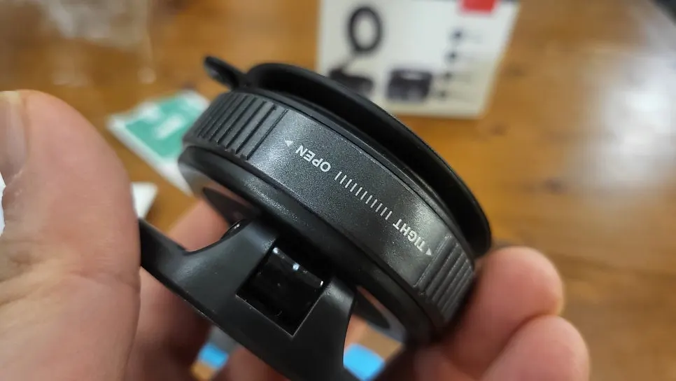 Black car phone mount