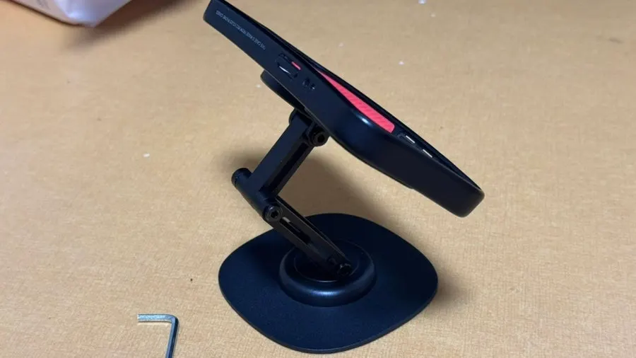 Bitinya phone stand with its screen angle adjusted