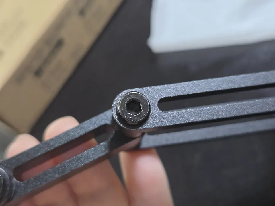 Angle adjustment section and wrench for the VITINYA stand