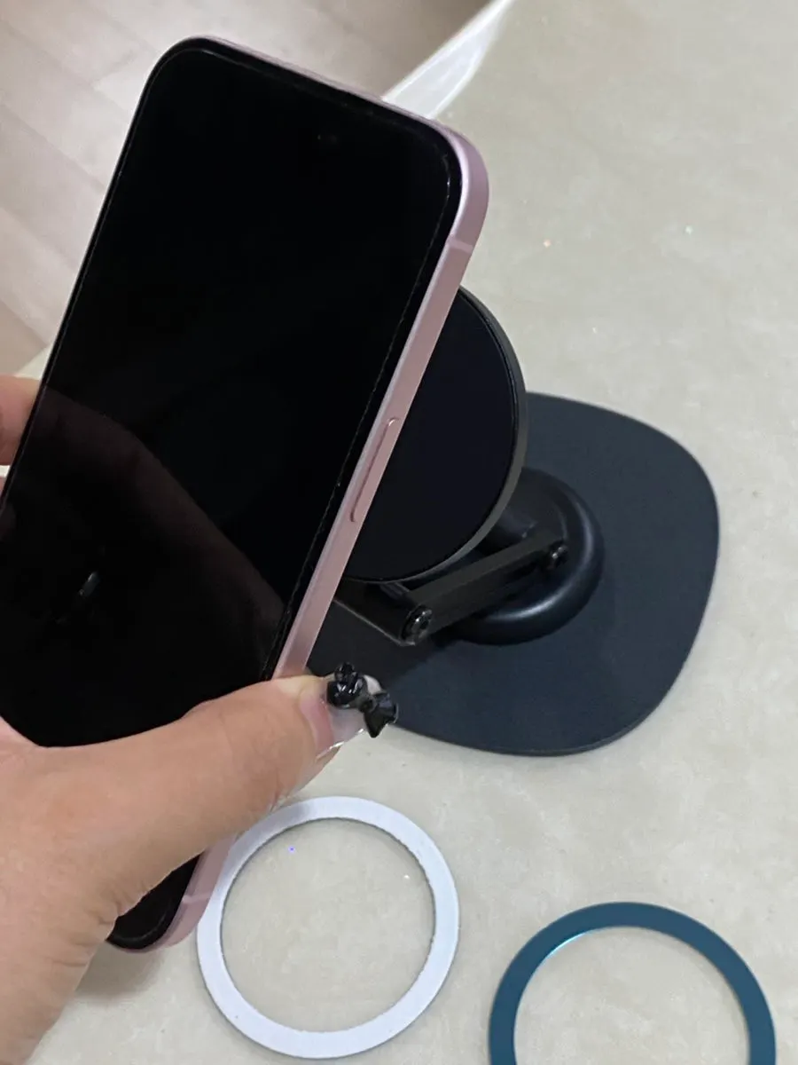 Foldable MagSafe Stand in use