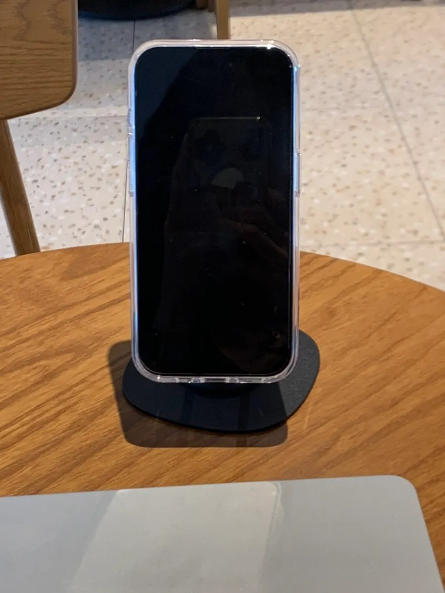 Portable MagSafe stand in use