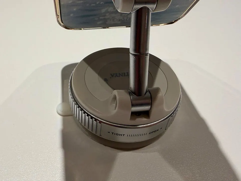 Size of the MagSafe stand held in one hand