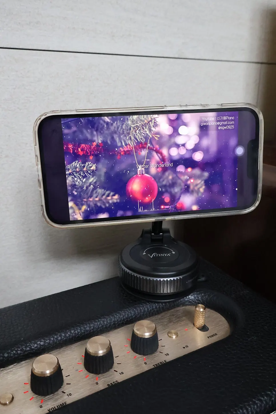 Phone stand used for watching videos