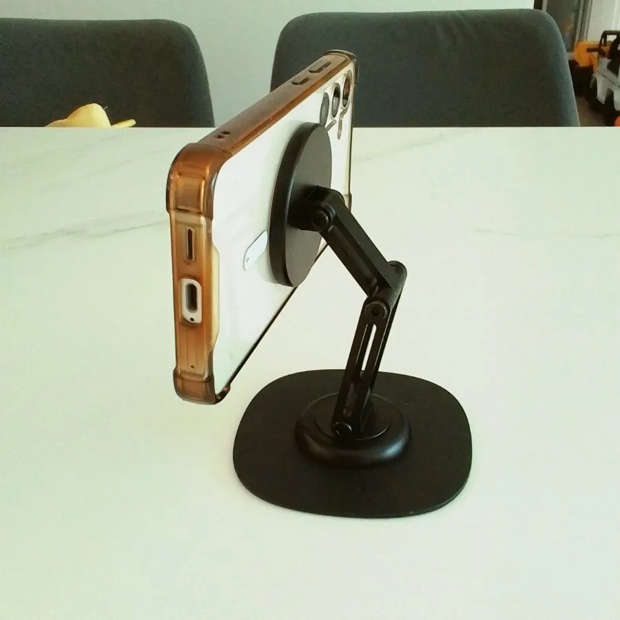 MagSafe stand with its angle adjusted