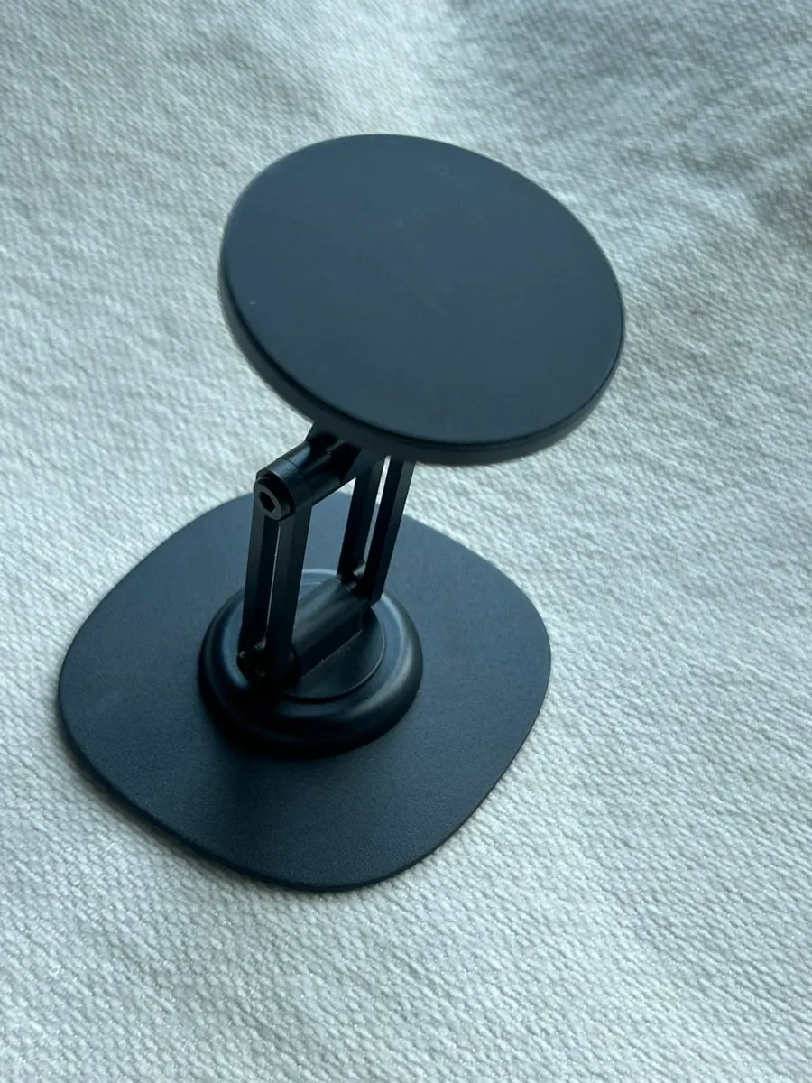 Matte-black iPhone MagSafe stand