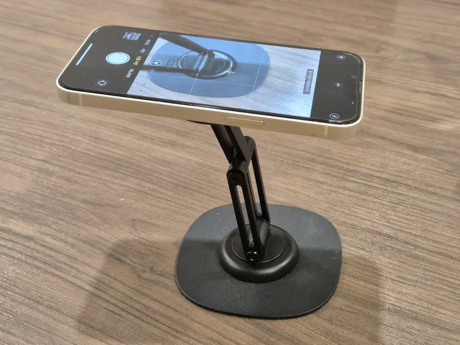 Angle-adjustable stand for video calls