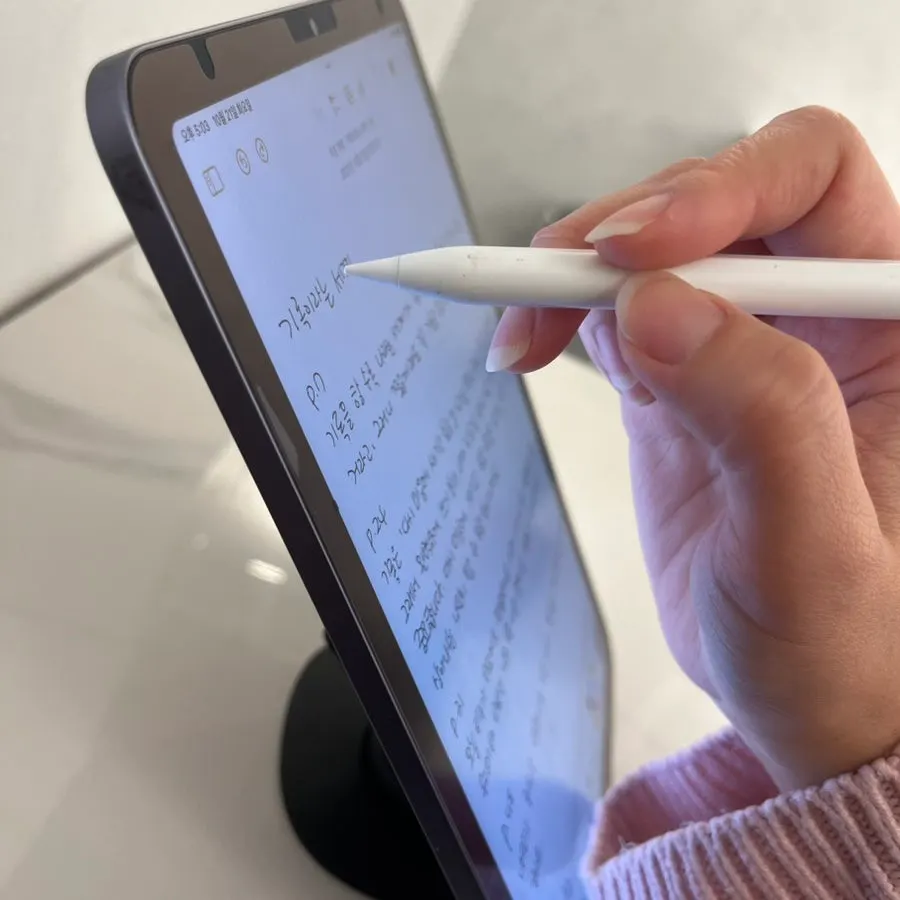 Stand holding an iPad upright