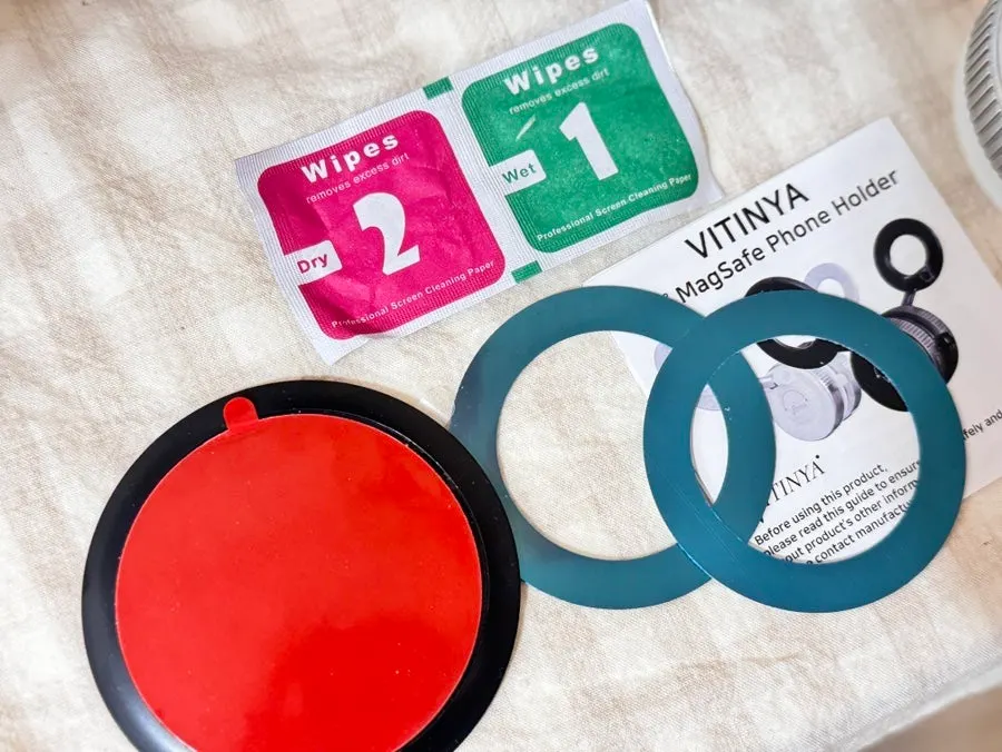 Stand and suction-assist ring accessories