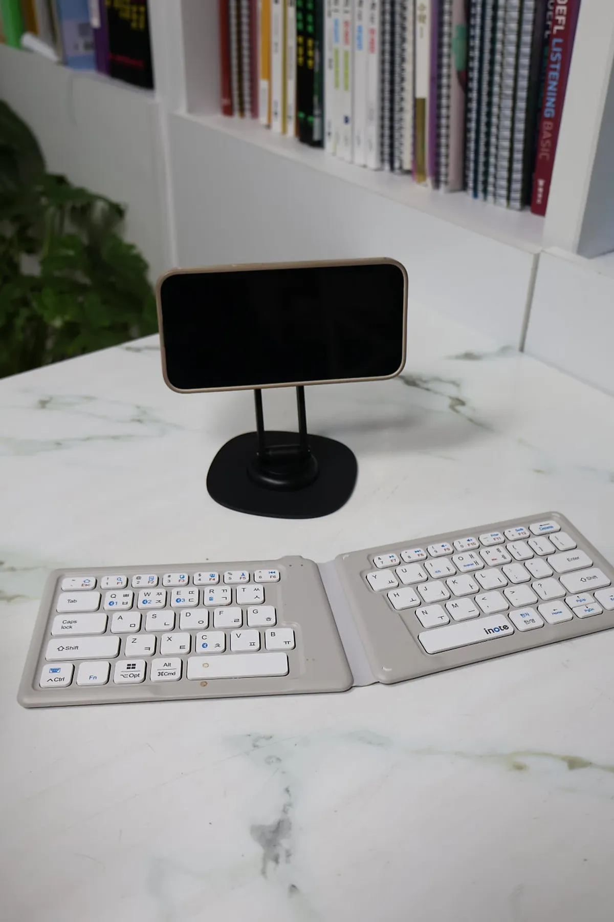 360-degree rotating stand with adjustable angle