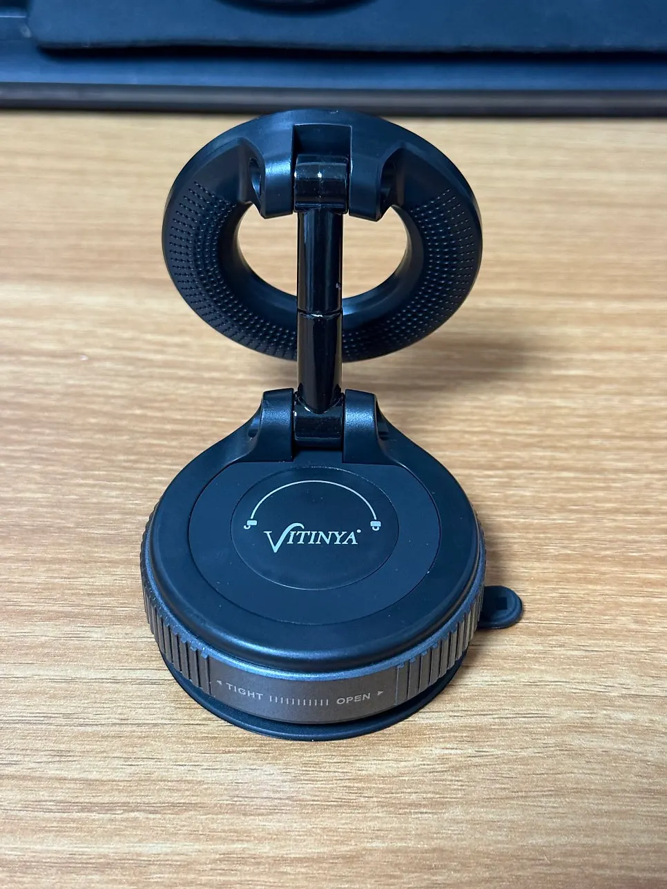MagSafe phone stand set up on a desk
