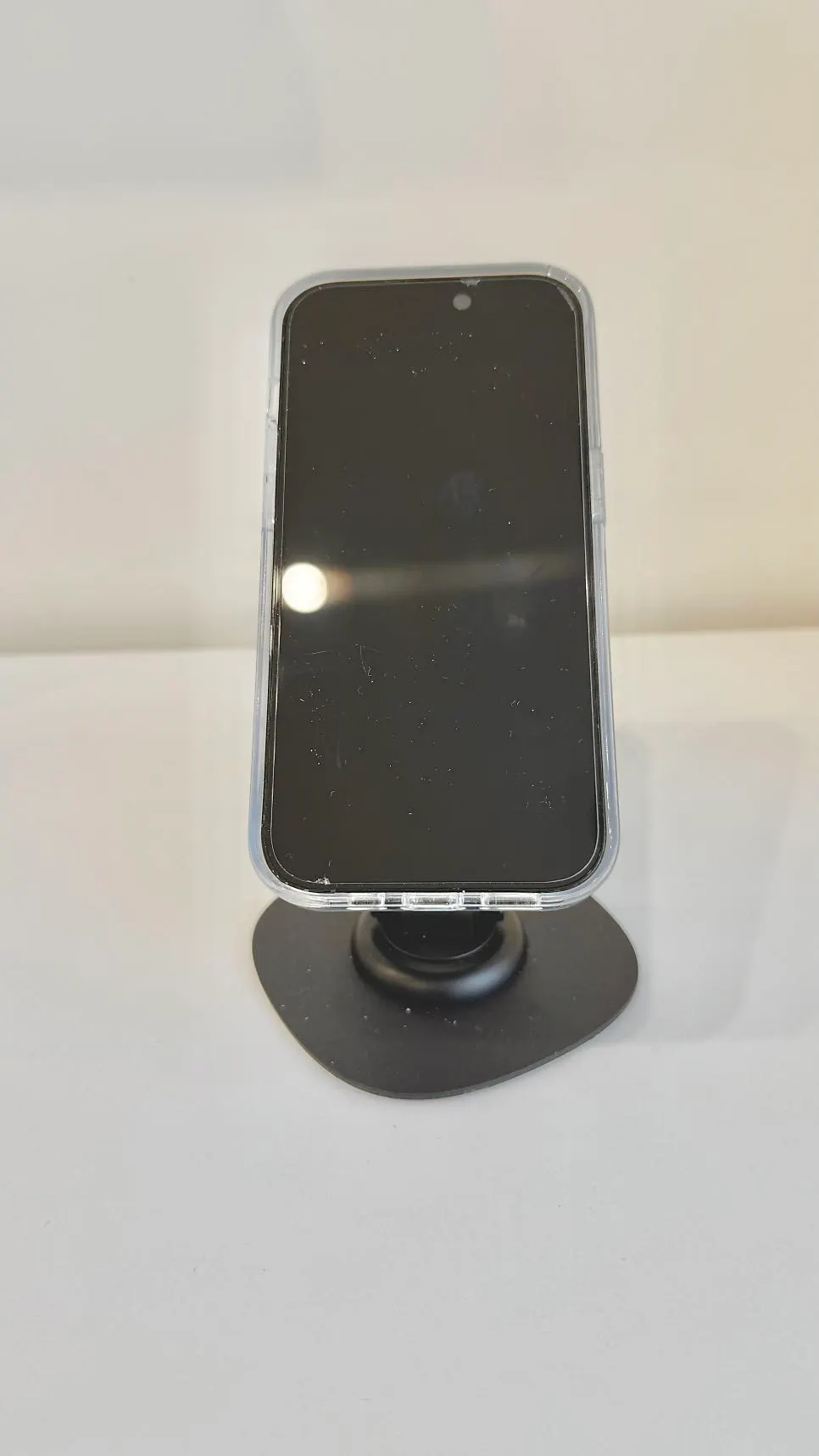 MagSafe stand while its angle is being adjusted