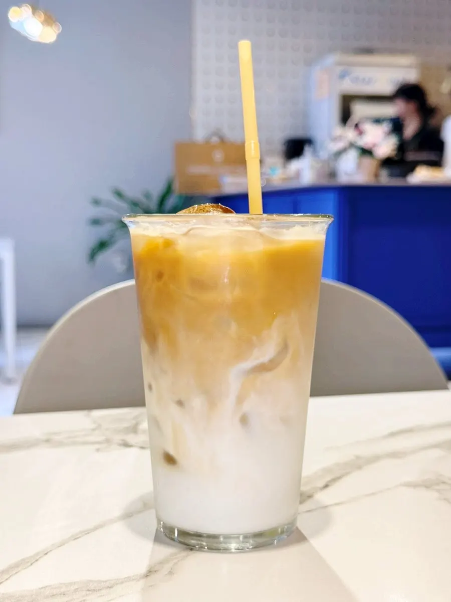 A glass of Strawberry Pineapple Juice on the brunch table