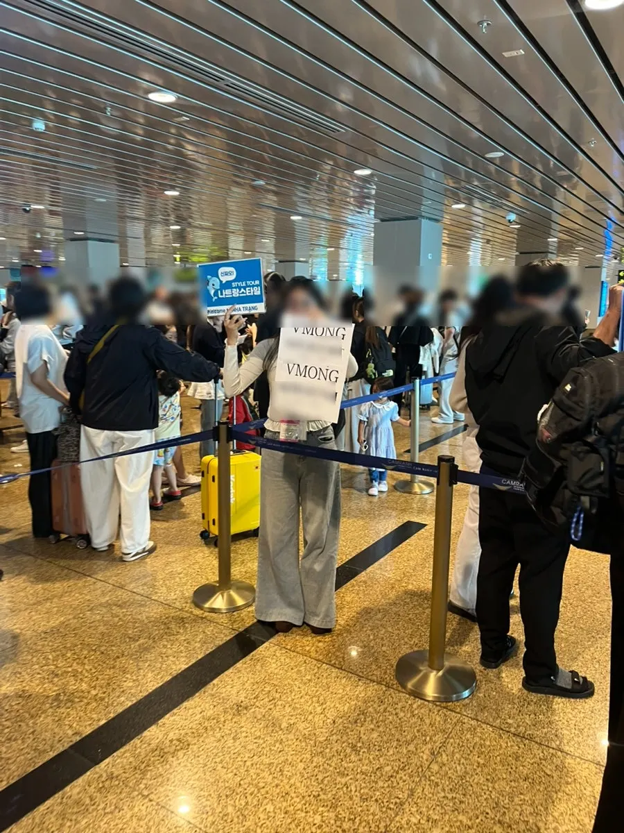 Meeting the Nha Trang airport fast-track staff member