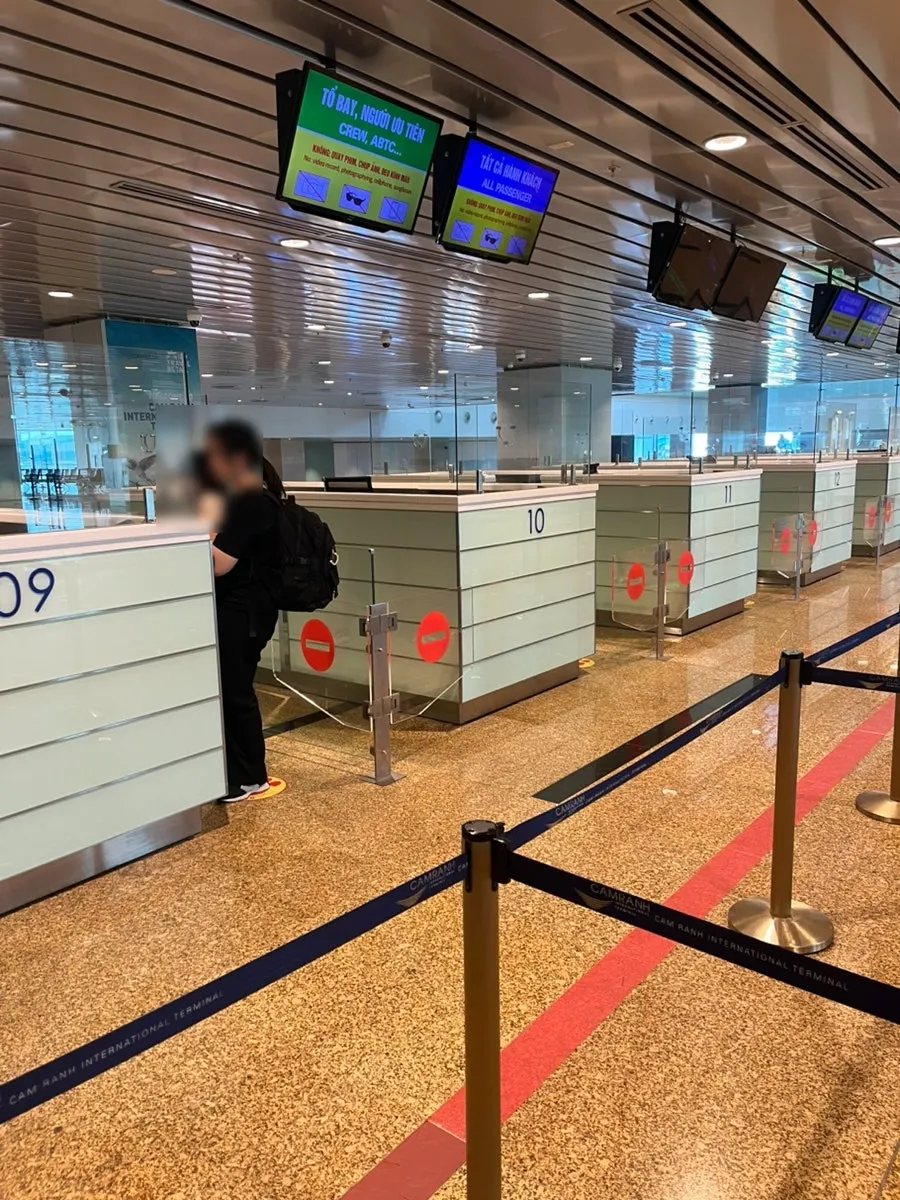 Dedicated fast-track immigration area at Cam Ranh International Airport